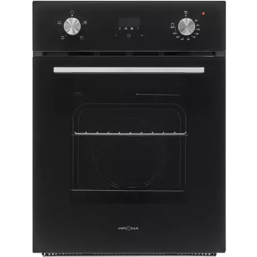 Духовой шкаф электрический Krona marmo 45 bl 45x591x57 см цвет черный
