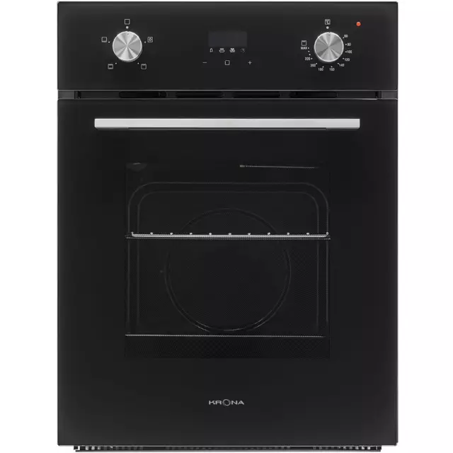 Духовой шкаф электрический Krona marmo 45 bl 45x591x57 см цвет черный