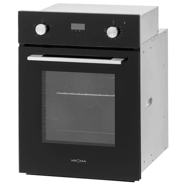 Духовой шкаф электрический Krona marmo 45 bl 45x591x57 см цвет черный — изображение 3