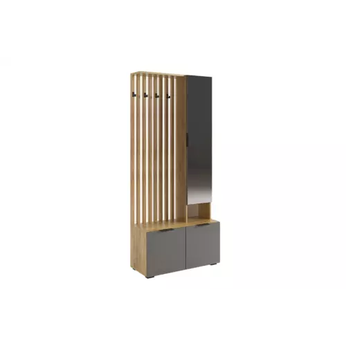 Напольная вешалка Mebelson 80x183x35 см ЛДСП цвет графит