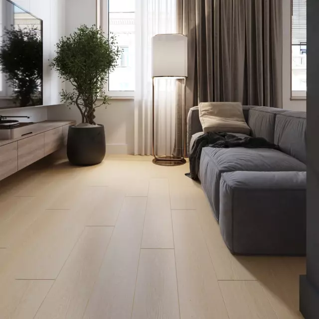 SPC плитка AlixFloor Natural Line Дуб молочный светлый 43 класс толщина 5 мм 2.009, м², цена за упаковку цена за упаковк — изображение 2