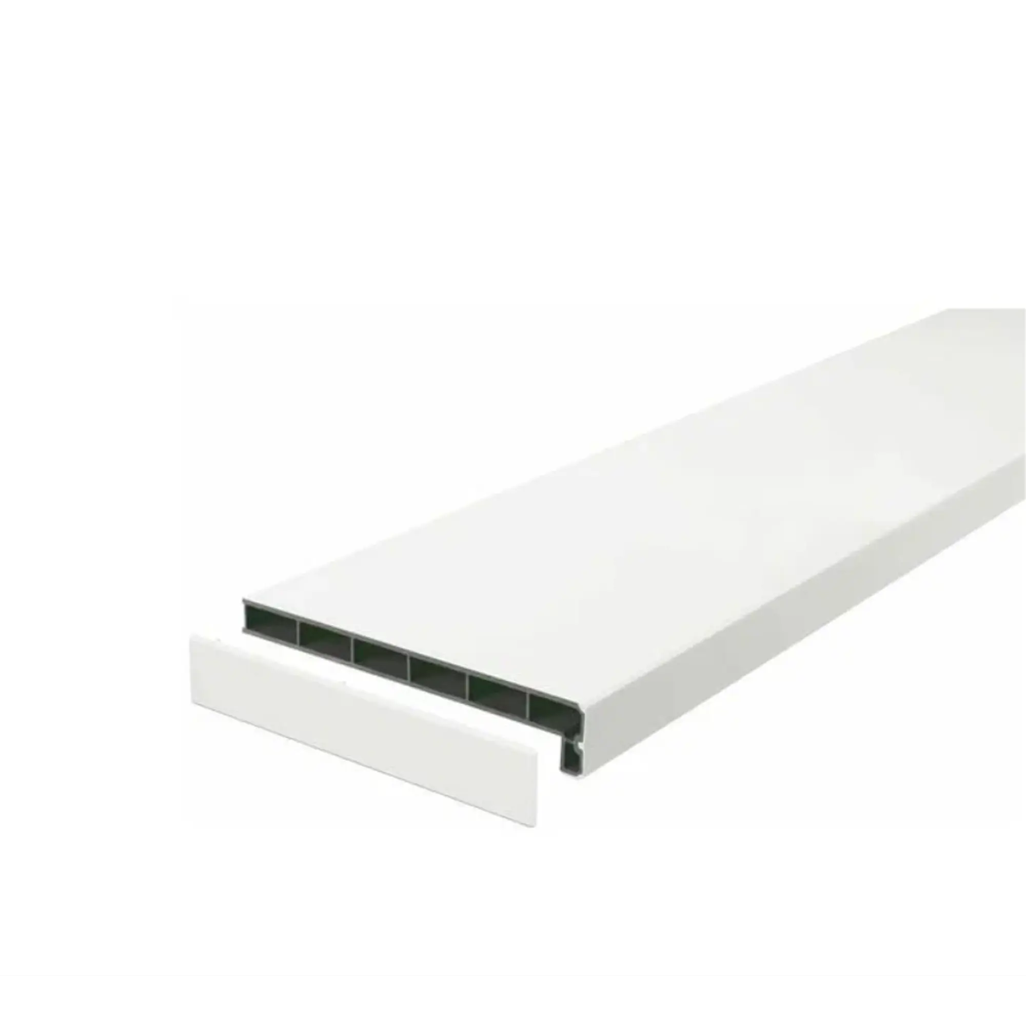 Подоконник пластиковый Moeller с заглушкой Clean-touch 2000x300мм белый clean-touch
