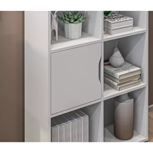 Стеллаж с полками Столплит 75x180x28.9 см ДСП цвет белый — изображение 2