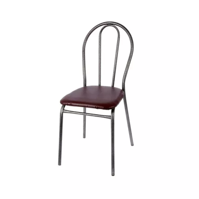 Стул New victoria 04308 87x38x35 см искусственная кожа цвет шоколадный/темно-серый