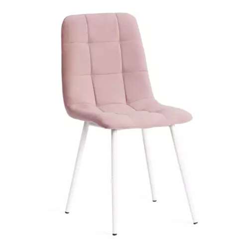 Стул Tetchair Chilly max 90x54x45 см велюр цвет розовый