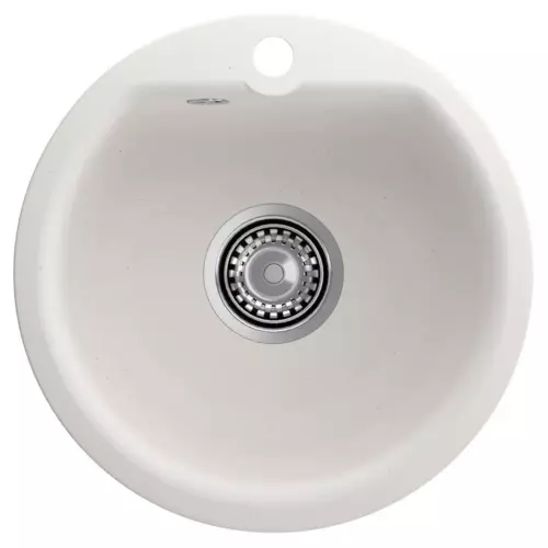 Врезная мойка Reflexion RX0844WH 43x43x16 см кварц цвет белый