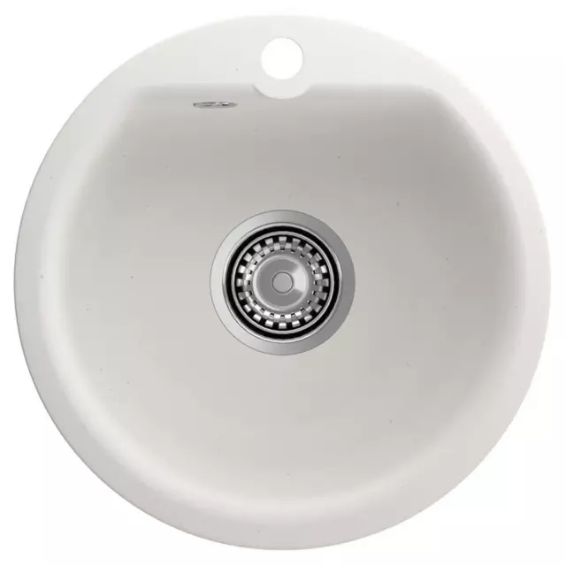 Врезная мойка Reflexion RX0844WH 43x43x16 см кварц цвет белый
