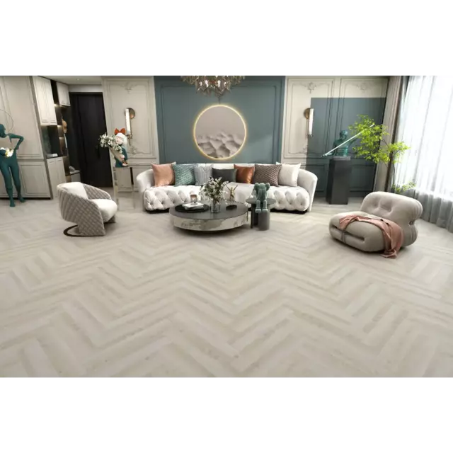 SPC плитка I-Floors Herringbone Дуб Норманни 43 класс толщина 4.50 мм 1.15 м², цена за упаковку — изображение 2