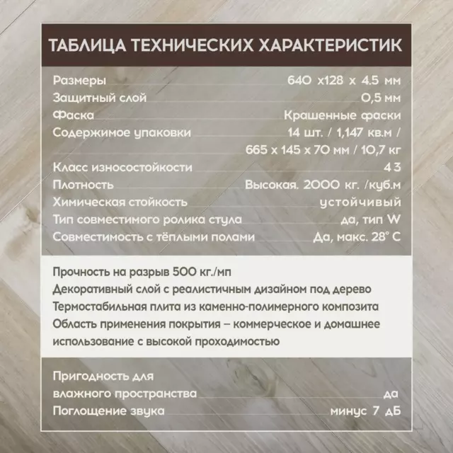 SPC плитка I-Floors Herringbone Дуб Норманни 43 класс толщина 4.50 мм 1.15 м², цена за упаковку — изображение 7