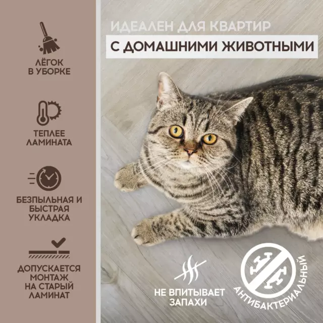SPC плитка I-Floors Herringbone Дуб Норманни 43 класс толщина 4.50 мм 1.15 м², цена за упаковку — изображение 8