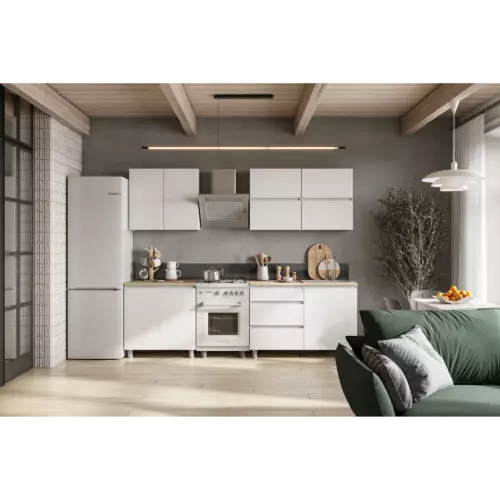 Кухонный гарнитур Sv-мебель Токио 200x214.2x60 см ЛДСП цвет белый