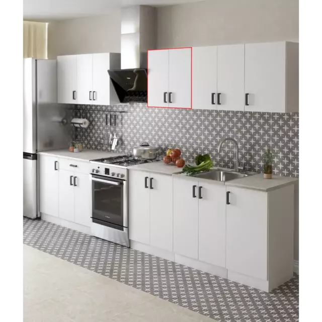 Навесной шкаф Regent Style Кухонный модуль подвесной 60x60x30 см 2 дверцы фасад белый ЛДСП каркас белый ЛДСП — изображение 3