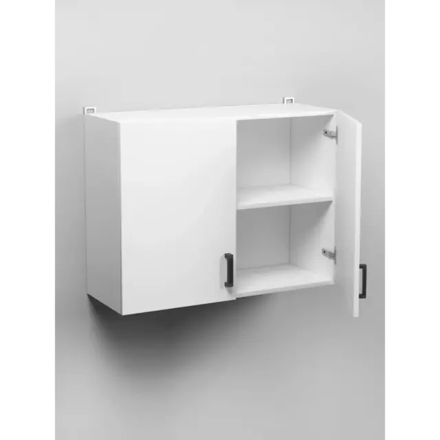 Навесной шкаф Regent Style Кухонный модуль подвесной 80x60x30 см 2 дверцы фасад белый ЛДСП каркас белый ЛДСП — изображение 2