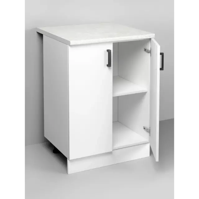 Напольный шкаф Regent Style Кухонный модуль напольный 60x82.80x60 см 2 дверцы фасад белый ЛДСП каркас белый ЛДСП — изображение 2