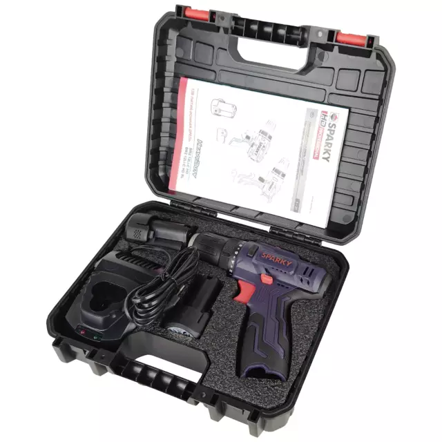 Шуруповерт аккумуляторный Sparky BR 2 12Li-C HD 14000196157, 12 В Li-Ion 2x2 Ач — изображение 4