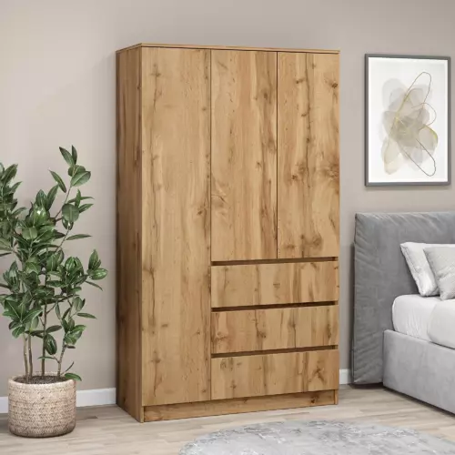 Шкаф распашной Letta 105x180x45 см ЛДСП цвет дуб вотан