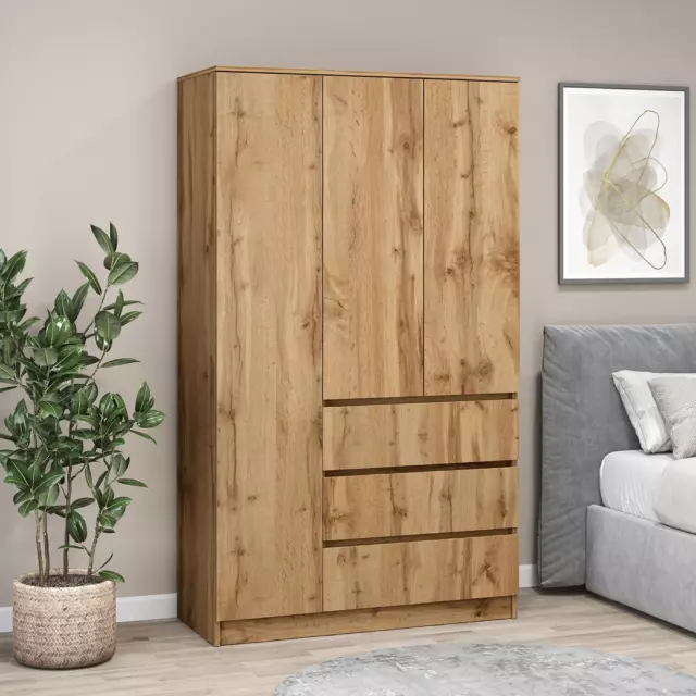 Шкаф распашной Letta 105x180x45 см ЛДСП цвет дуб вотан