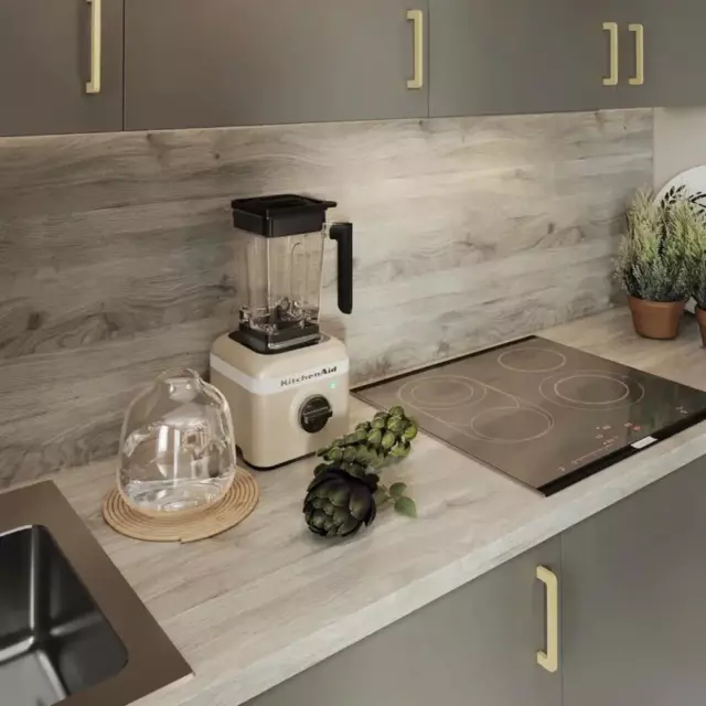 Столешница Alternative с кромкой 240x60x3.8 см с 4-х сторон водостойкие плиты ДСП цвет бежевый — изображение 8