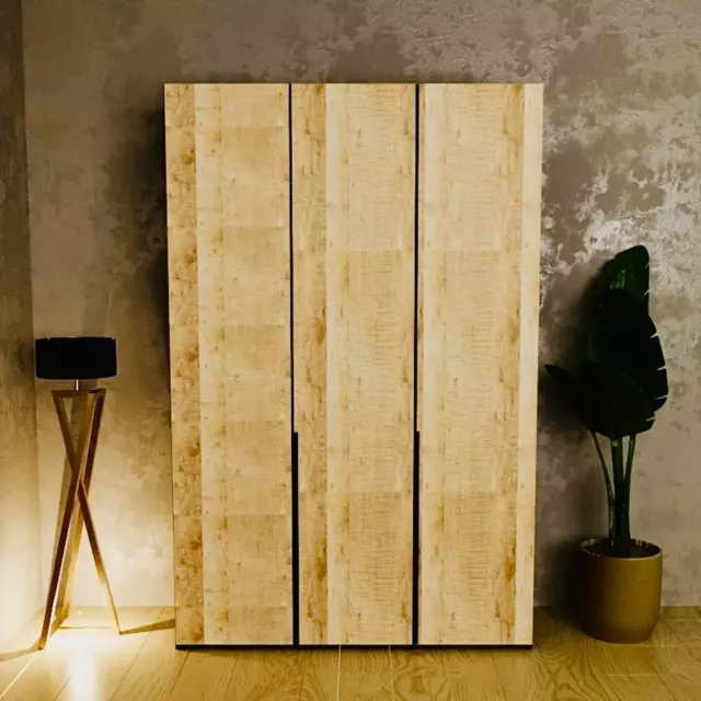 Шкаф Альбина 150x230x52 см ЛДСП цвет графит/дуб гранж песочный — изображение 2