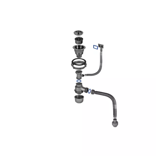 Мойка для кухни врезная с дозатором Glyph Gl36050B с сушилкой 50x60 см глубина чаши 20 см нержавеющая сталь цвет графит — изображение 4