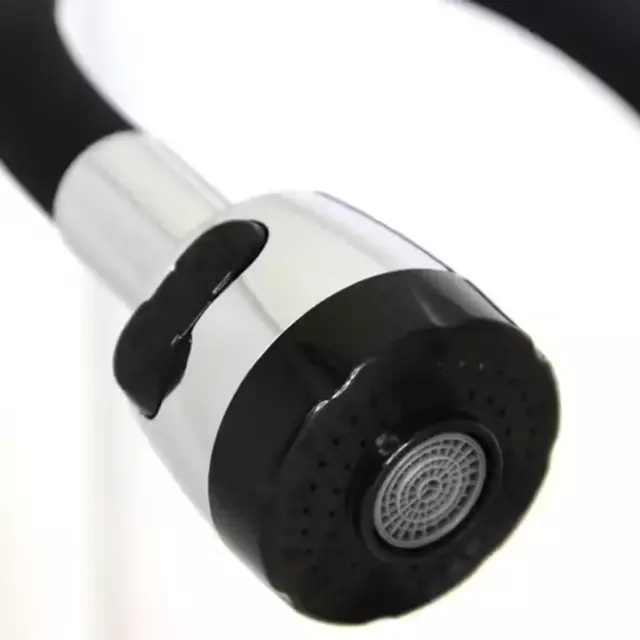 Смеситель для кухни Ammore FA5008-1T гибкий излив 31.5 см цвет черный — изображение 8