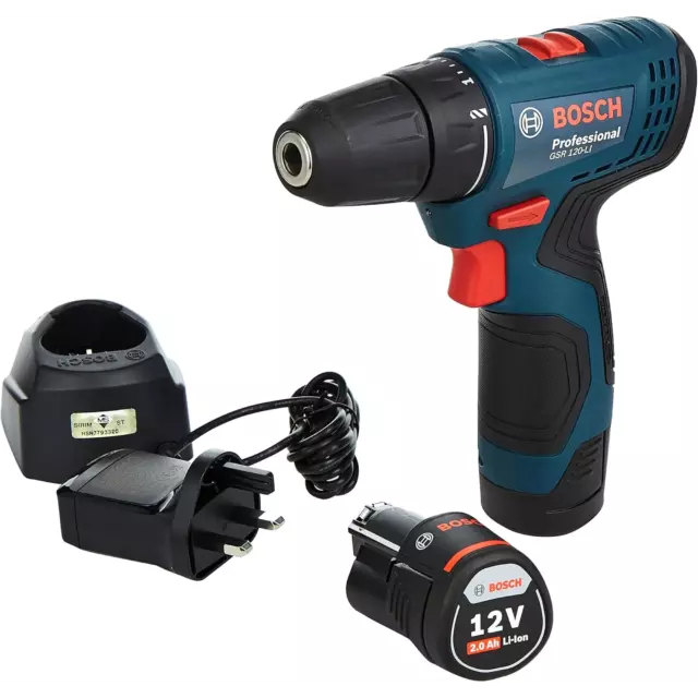 Дрель-шуруповерт аккумуляторная Bosch Professional GSR 120 06019G9020, 12 В Li-Ion 1x2 Ач — изображение 2