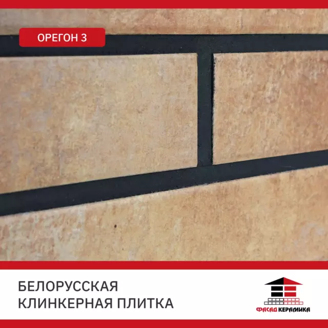 Плитка клинкерная Керамин Орегон 0.54м² коричневый теплый с бежево-желтым оттенком — изображение 9