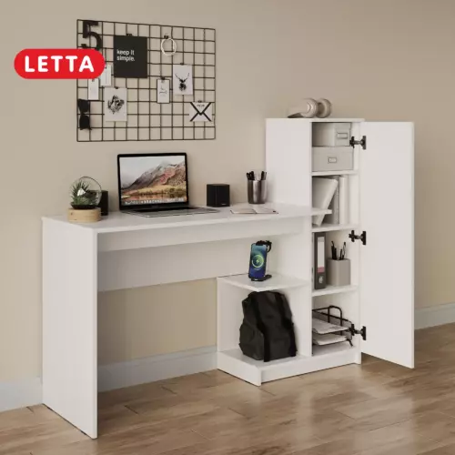 Стол многофункциональный Мф приволжская Ultra 141x111x45 см ЛДСП цвет белый
