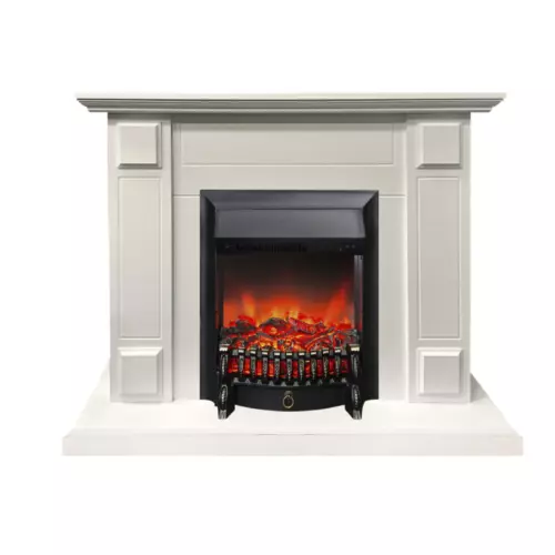 Каминокомплект Realflame Turin STD/EUG WT с очагом Fobos Lux BL 1550Вт белый