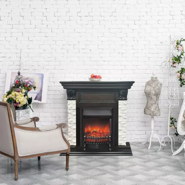 Каминокомплект Realflame Bilbao STD/EUG AO-215 с очагом Fobos Lux BL 1550Вт орех фактурный — изображение 3