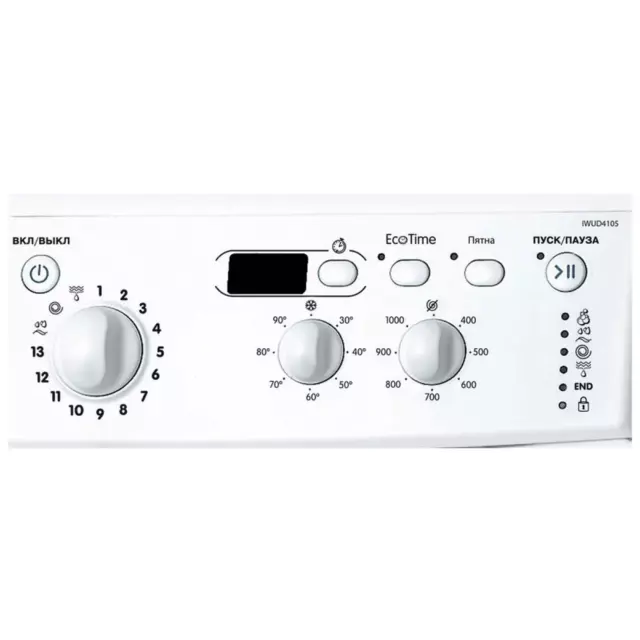 Стиральная машина Indesit Iwud 4105 (cis) 59.5x85x33 см 4 кг цвет белый — изображение 4