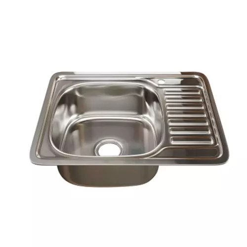 Врезная мойка Mixline 535617 48x58 см глубина чаши 18 см нержавеющая сталь цвет хром