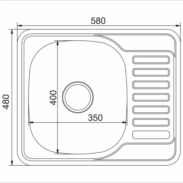 Врезная мойка Mixline 535617 48x58 см глубина чаши 18 см нержавеющая сталь цвет хром — изображение 2