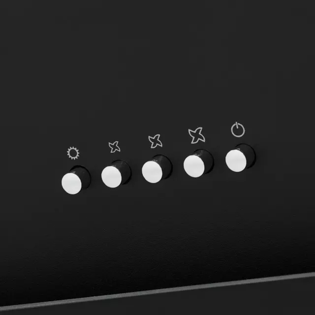 Вытяжка наклонная Krona Fiona 600 black PB 60 см цвет черный — изображение 4