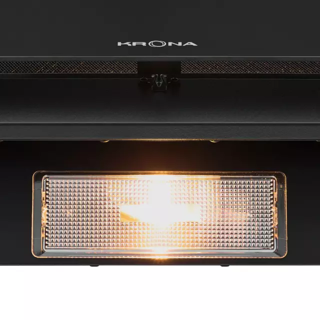 Вытяжка наклонная Krona Fiona 600 black PB 60 см цвет черный — изображение 8
